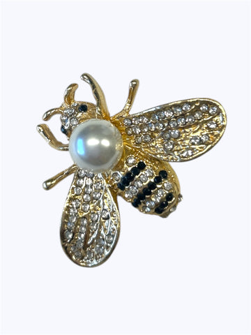 Pearl Bee Pin Brooch