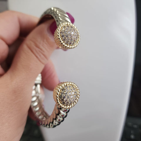 B-734-R Bangel de Círculo Diamantado