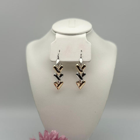 A121-Aretes de 3 corazones