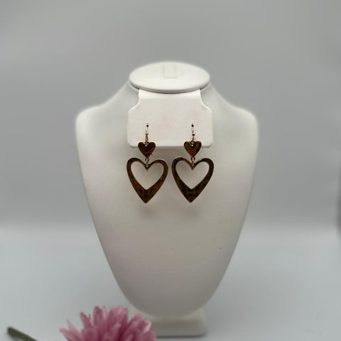 A847-Aretes flecha corazón