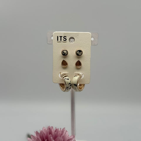 A156-Aretes trío de gota