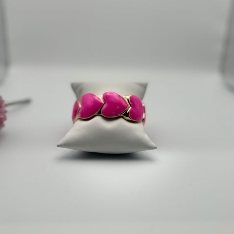 B-637-Bangle de corazones