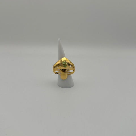 S24K1009-Sortija hongo con piedra