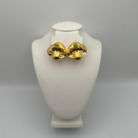 A24K1009-Aretes hongos con piedra