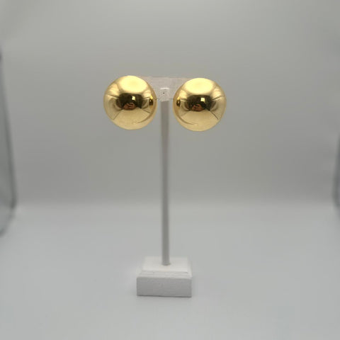 A24K-1033-Aretes esferas espejo