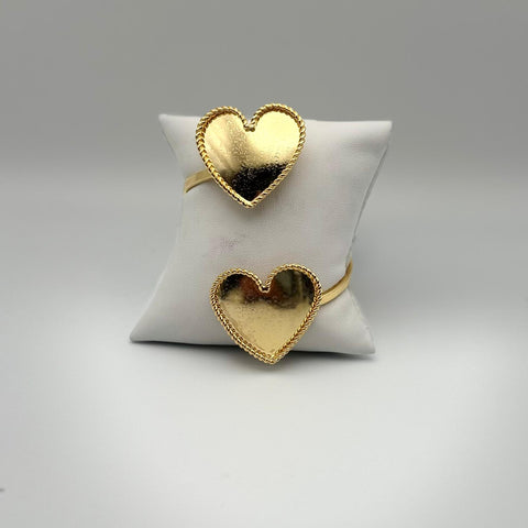B-24K-1503-Bangle Rizo corazón