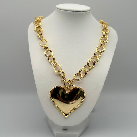 C-24K-1503-Collar  Rizo corazón