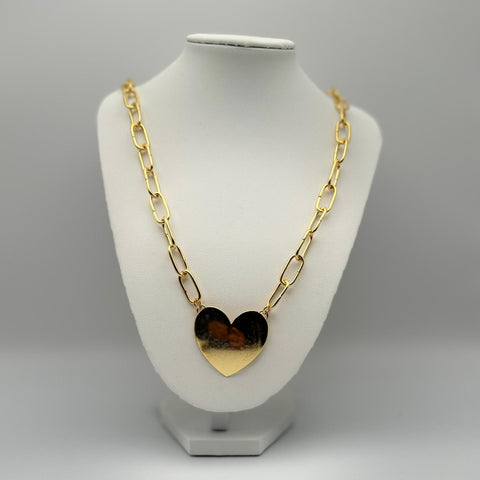 C-24K-1510-Collar Simple Corazón