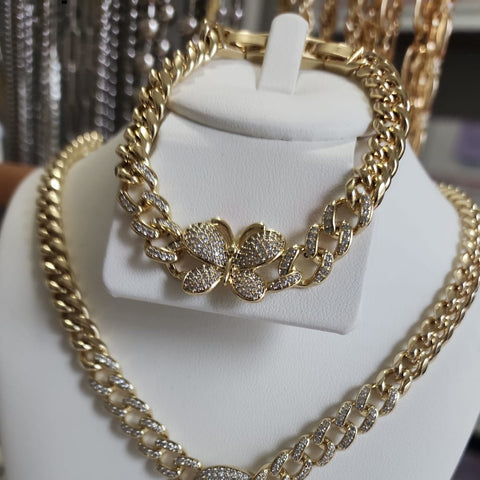 P-101-OL -Pulsera Mariposa GG Diamantada