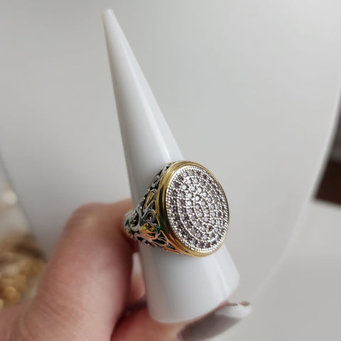 S-85R-Anillo Stone Plata