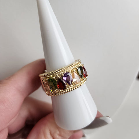 S-87R-Anillo Gotas Colores