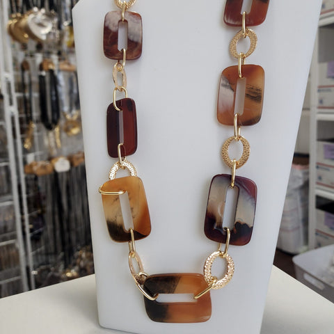 C-289GC-Collar Largo Marrón