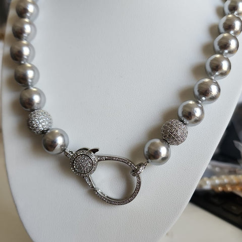 C-101DG-Cadena de Perlas Oscuras