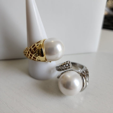 A-61ZK-Anillo con Perla