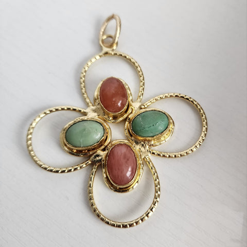 Gema Flor Dorado con colores