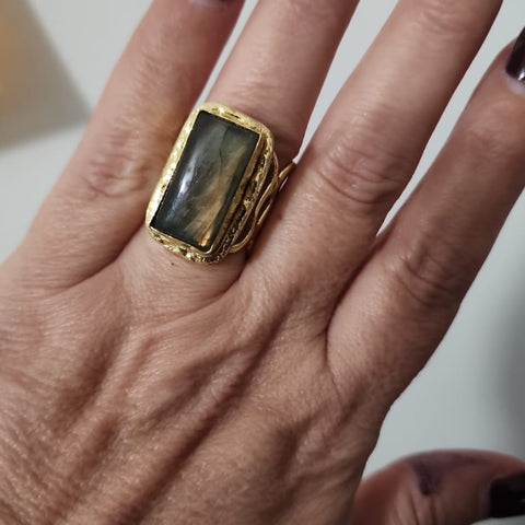 Anillo Piedra Rectangular