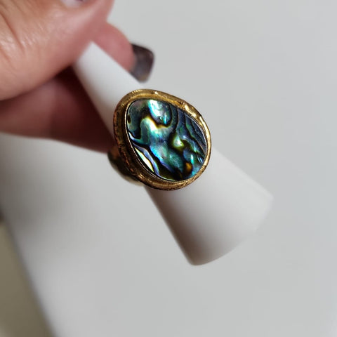 Anillo Gota Tornasol