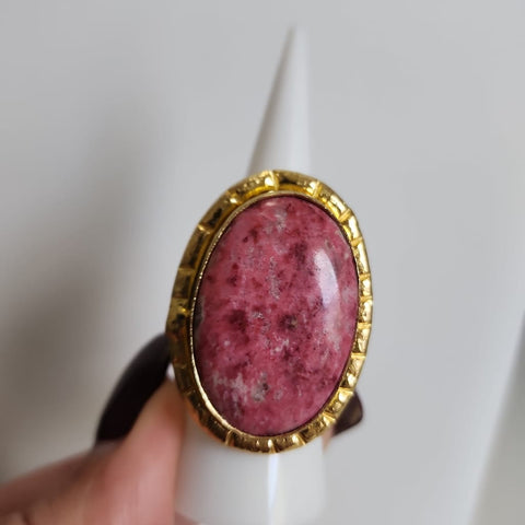 Anillo Rosado  Ovalado