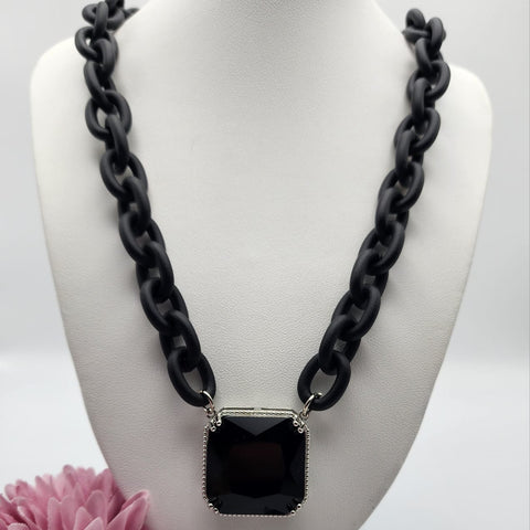 Cadena cuarzo Negra
