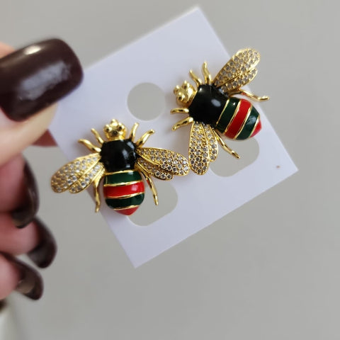 Aretes Abejas de Color