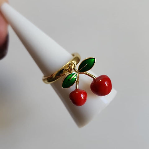 Anillo con Cherry Colgantes