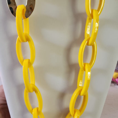 Collar de Eslabón  Con Aretes