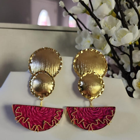 Aretes Eterna Elegancia  Con Turquesa  Piedras Preciosas