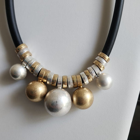 Choker Esferas 2 Tonos