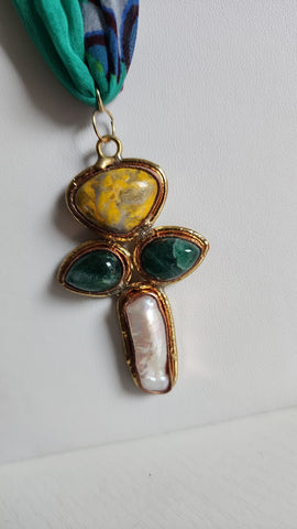 Gema Perla y piedra Amarillo