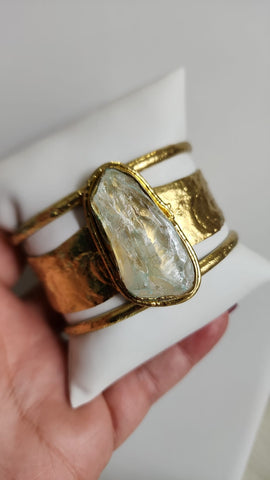 Bangel de Cuarzo  Blanco