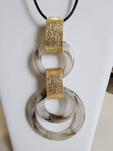 #585-Collar Marmoleado  En Circulos