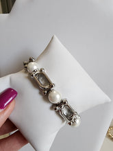 #647-Pulsera Eslabon Tiffany con Perlas