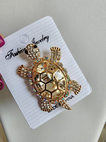 Prendedor  Tortuga Dorado