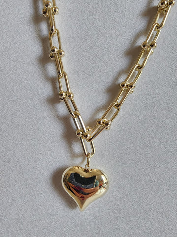 #1121-Cadena Tiffany con Corazon