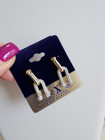 #921-Aretes Tiffany Diamantado