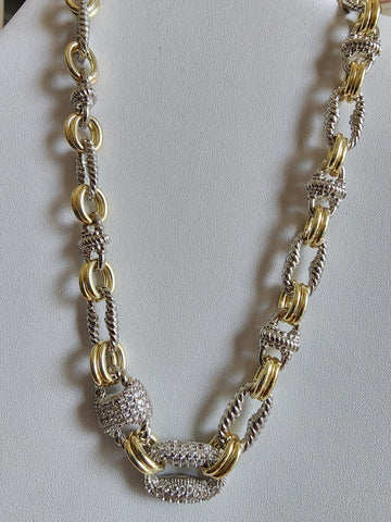 #1020-Cadena Eslabones Diamantados