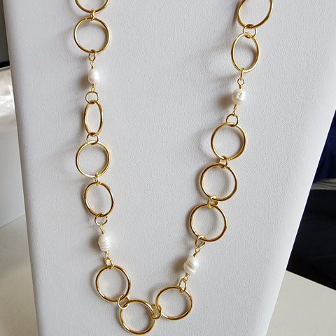 Cadena Eslabones y Perla