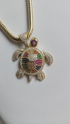 Gema Tortuga Diamantada  En Colores