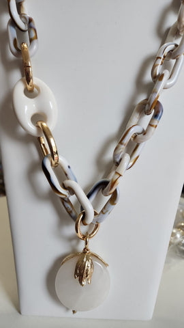 Collar de Eslabon Marmoleado GG