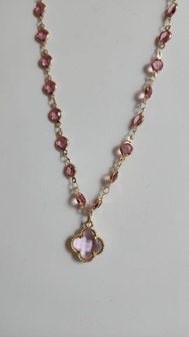 Cadena Clover Rosado