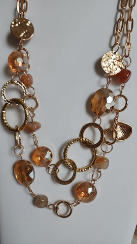 Collar dos Capas Ambar