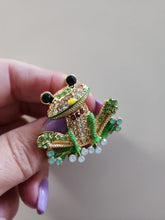 Prendedor Coqui  Diamantado con Verde