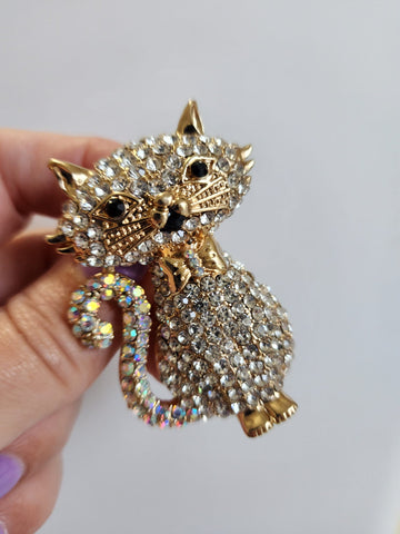 Prendedor Gata  Coqueta