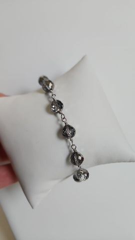 Pulsera de Cristal  Con cerradura de Iman