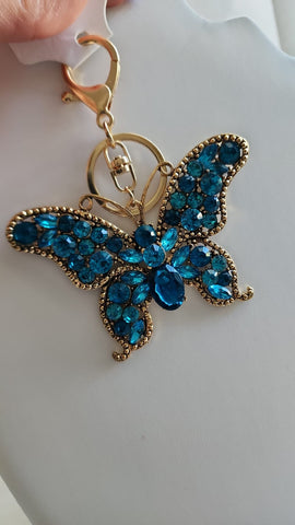 Llavero Mariposa Azul