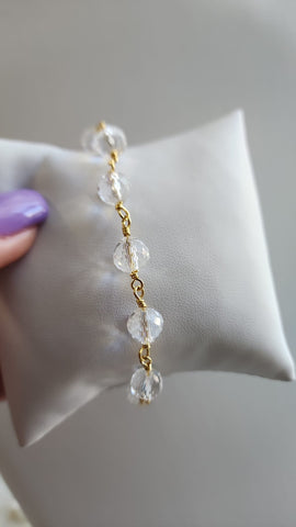 Pulsera de Cristal Clear