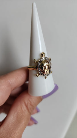 Anillo de Tortuga Dos Tonos
