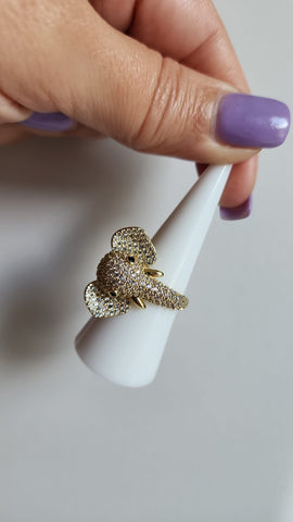 Anillo Elefante Diamantado