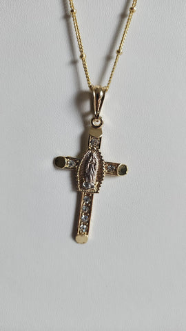 Gema de Cruz Con la Virgen