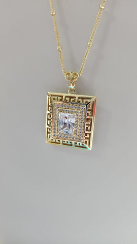 Gema Cuadrada  Con Circonia